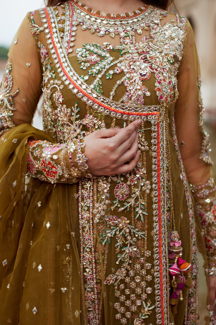 Qalamqar olive wedding edition ( Rameesha - Qalamkar )