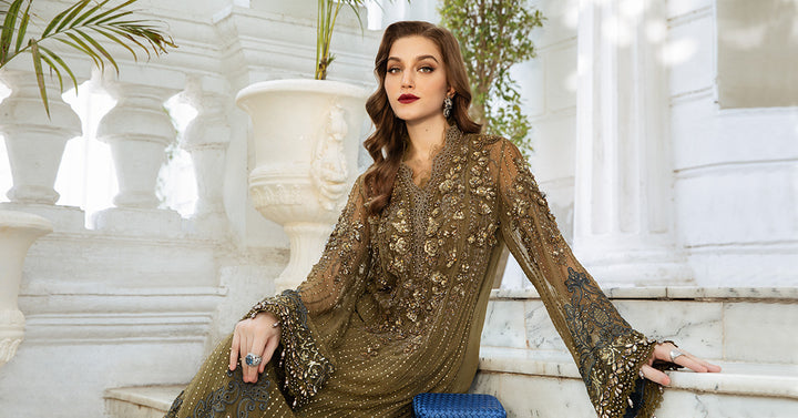 Embroidered Chiffon Suit | MPC-24-108