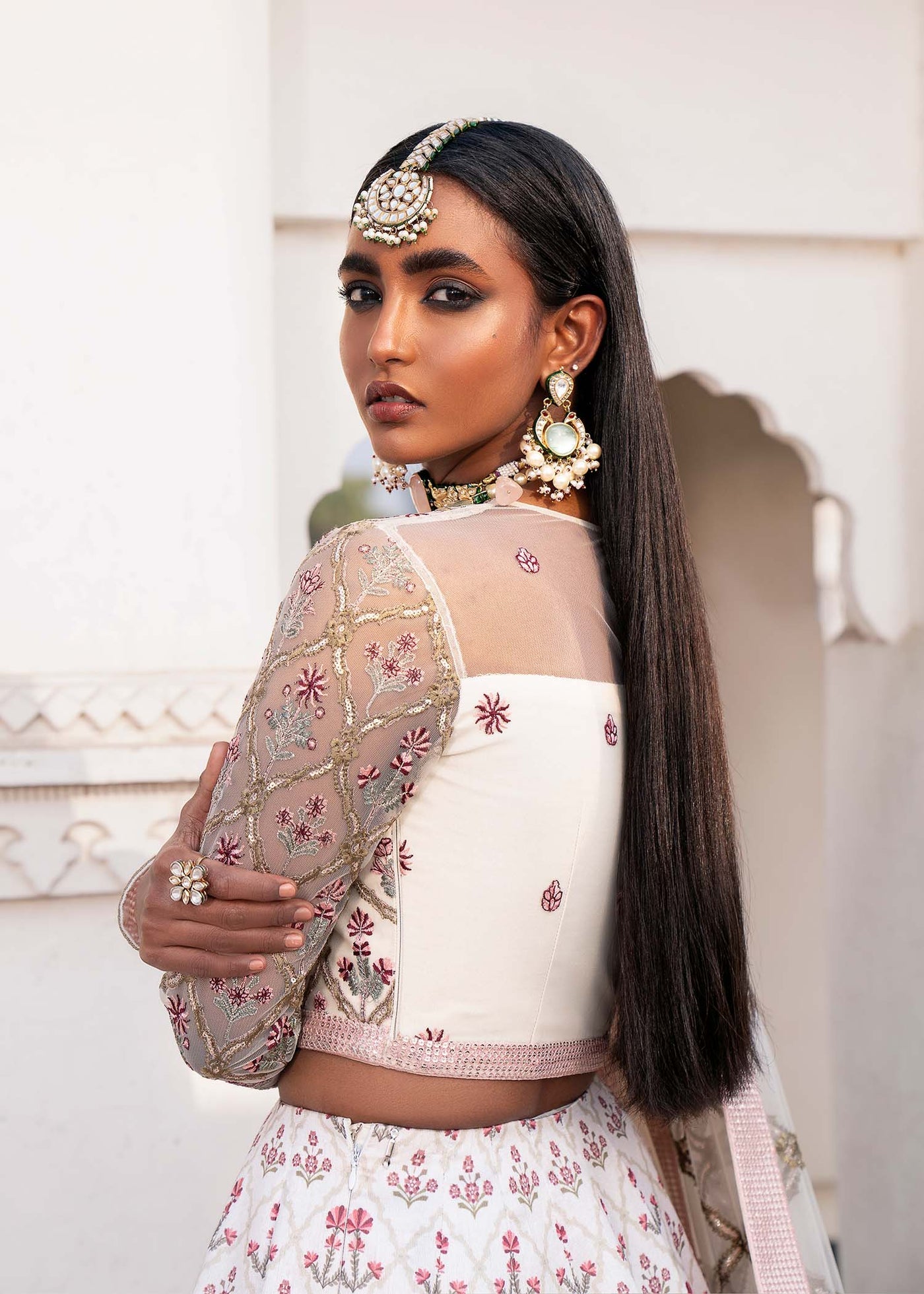 Woman Bridal Embroidered Lehenga