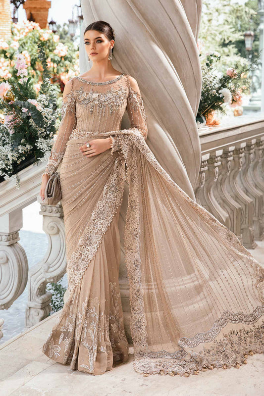 Maria B Embroidered Saree | BD-2801